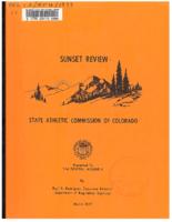 Sunset review, State Athletic Commission of Colorado