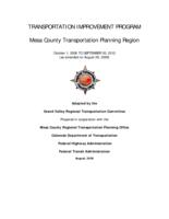 Transportation Improvement Program Mesa County transportation planning region : October 1, 2006 to September 20, 2012