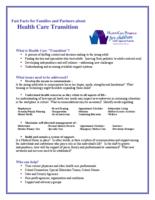 Fast facts for families and partners about health care transition