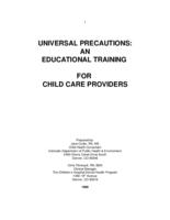 Universal precautions : an educational training for child care providers