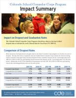 Colorado School Counselor Corps Program impact summary