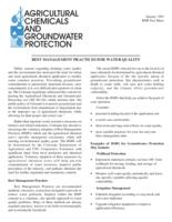 Best management practices for water quality