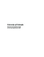 University of Colorado financial and compliance audits for the year ended June 30, 2003