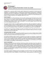 Historic property preservation income tax credit