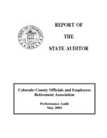 Colorado County Officials and Employees Retirement Association performance audit
