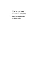 Auraria Higher Education Center : financial and compliance audits : June 30, 2004 and 2003