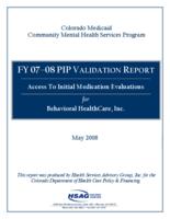 Access to initial medication evaluations for Behavioral HealthCare, Inc