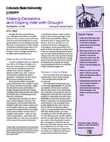 Making decisions and coping well with drought