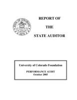 University of Colorado Foundation performance audit