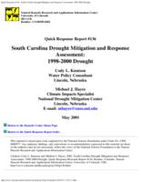 South Carolina drought mitigation and response assessment : 1998-2000 drought