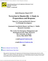 Terrorism in Shanksville : a study in preparedness and response