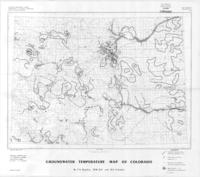 Groundwater temperature map of Colorado