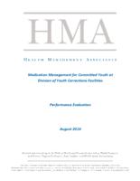 Medication management for committed youth at Division of Youth Corrections facilities : performance evaluation