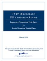 Improving postpartum visit rates for Rocky Mountain Health Plans