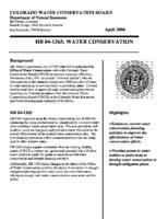 HB 04-1365: water conservation