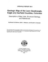 Geologic map of the Leon quadrangle, Eagle and Garfield Counties, Colorado