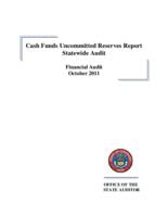 Cash funds uncommitted reserves report statewide audit : financial audit