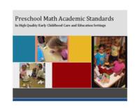 Preschool math academic standards in high quality early childhood care and education settings