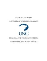 University of Northern Colorado : financial and compliance audits : years ended June 30, 2014 and 2013