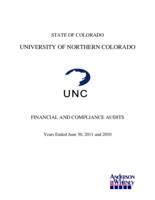 University of Northern Colorado, financial and compliance audits, years ended June 30, 2011 and 2010