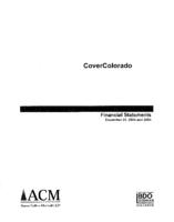 CoverColorado : financial statements December 31, 2005 and 2004