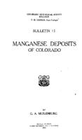 Manganese deposits of Colorado