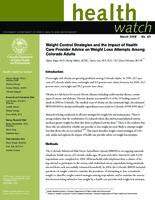 Weight control strategies and the impact of health care provider advice on weight loss attempts among Colorado adults