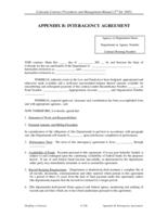 Contract procedures and management manual. Chapter 6: Appendix B. Interagency Agreement