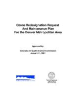 Ozone redesignation request and maintenance plan for the Denver Metropolitan Area : ozone source apportionment modeling for the Denver EAC