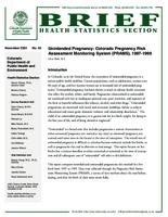 Unintended pregnancy : Colorado Pregnancy Risk Assessment Monitoring System (PRAMS), 1997-1999