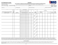 American Recovery and Reinvestment Act project administration and report requirements for the CWSRF : a practical approach for Colorado assistance recipients. Appendix H: U.S. Department of Labor Payroll Sheet