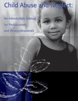 Child abuse and neglect : an introductory manual for professional and paraprofessionals. Cover and acknowledgements