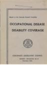 Occupational disease disability coverage : report to the Colorado General Assembly (Page 1-50)