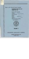 Colorado Legislative Council recommendations for 1977 : Legislative Council report to the Colorado General Assembly. Volume 1: Education; Transportation; Legislative Procedures; State Affairs; Agriculture