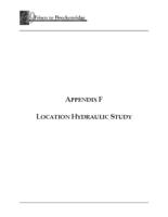 State highway 9, Frisco to Breckenridge : final environmental impact statement & final section 4(f) evaluation. Volume 2: Appendix F, Location Hydraulic Study