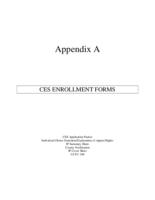 Children's Extensive Support waiver. Appendix A Part 1: CES Enrollement Forms