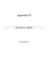 Children's Extensive Support waiver. Appendix D, Part 1: Financial Forms