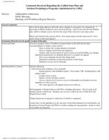 State unified plan : submitted under section 501 of the Workforce Investment Act of 1998 for the state of Colorado, for the period of July 1, 2000 through June 30, 2005. Appendix B: Original Plan Comments