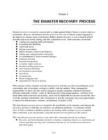 Holistic disaster recovery : ideas for building local sustainability after a natural disaster. Chapter 2: The Disaster Recovery Process