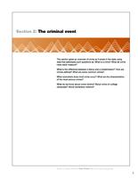 Crime and justice in Colorado, 2004. Section 2, The Criminal Event