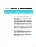 Crime and justice in Colorado, 2006. Section 4: Juveniles in the Juvenile Justice System