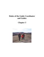 Huntmaster manual. Chapter 3: Duties of the Guide Coordinator and Guides