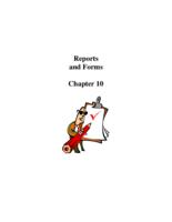 Huntmaster manual. Chapter 10: Reports and Forms