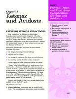 Understanding diabetes. Chapter 15: Ketones and Acidosis