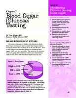 Understanding diabetes. Chapter 7: Blood Sugar (Glucose) Testing