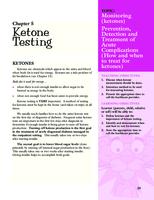 Understanding diabetes. Chapter 5: Ketone Testing