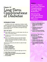 Understanding diabetes. Chapter 22: Long-term Complications of Diabetes