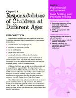 Understanding diabetes. Chapter 18: Responsibilities of Children at Different Ages