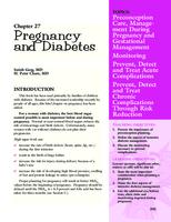 Understanding diabetes. Chapter 27: Pregnancy and Diabetes