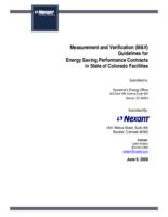 Measurement and verification (M & V) guidelines for energy saving performance contracts in state of Colorado facilities